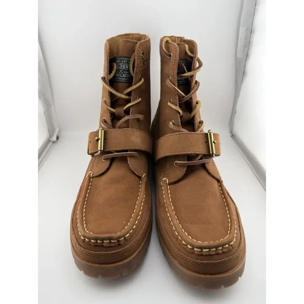 NWOB Ralph Lauren Polo Country Ranger Nubuck Tan Casual Hiker Boots Sizes 11